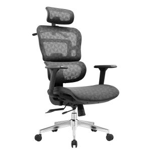 Office chair Moden HM1215.01 black mesh fabric - chrome base 68X69X126ВСМ.