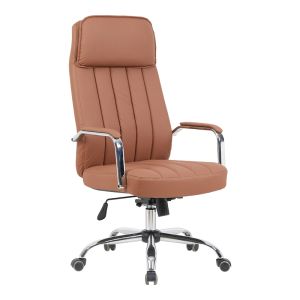 Office chair Morales pu brown, 60x70x118-124 cm