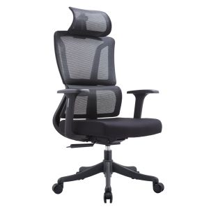 Office chair Novus HM1214.01 black mesh fabric - black base 72X67X125ВСМ.