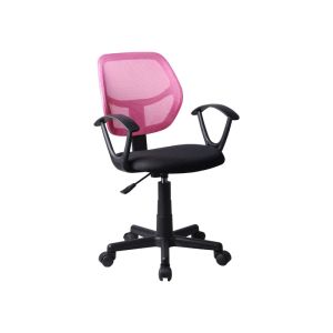Office chair with armrests 5156P black/pink 51X52X80/92CM