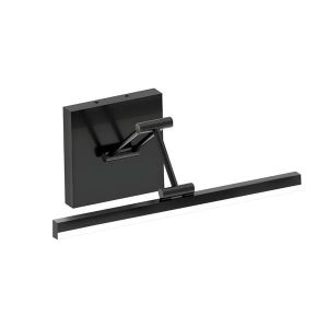 Bathroom chandelier metal-aluminum-plastic Led 14W 1260LM 3CCT(3000-4000-6000K) 400X150MM IP44 black Arte Illumina Bain