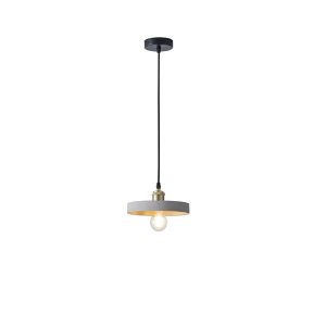 Concrete and metal chandelier, single lamp, 1XΕ27 Max 15W Ø210X1575MM, gray, Arte Illumina Yeso