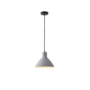 Concrete chandelier, single, 1XΕ27 Max 15W Ø240X1710MM gray, Arte Illumina Yeso