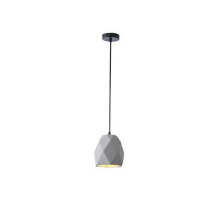 Concrete chandelier, single, 1XΕ27 Max 15W Ø160X1670MM gray, Arte Illumina Arme