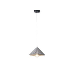 Concrete chandelier, single, 1XΕ27 Max 15W Ø250X1640MM gray, Arte Illumina Platre