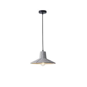 Concrete chandelier, single, 1XΕ27 Max 15W Ø320X1660MM gray, Arte Illumina Arme