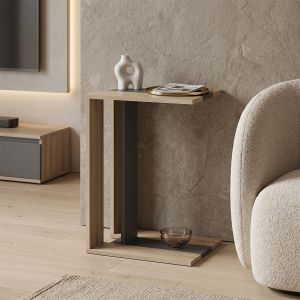 Side table Muju sonoma - dark gray 30x40x55cm