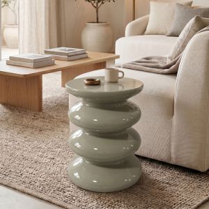 Side table Venezia Jonne glossy MGO D40x46cm