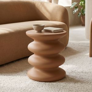 Side table Venezia Jonne terracotta MGO D40x46cm