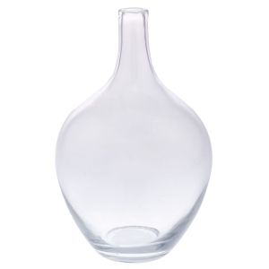 Transparent glass vase D25X38