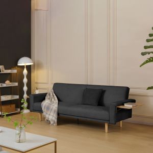 Sofa bed Flexo anthracite fabric 220x84.5x82cm