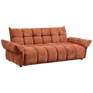 Sofa bed Melu HM3314.04 terracotta fabric - seat with pocket springs 240-250X90X85ВСМ.