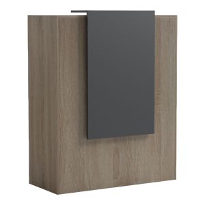 Рецепция Zowel с LED сонома-антрацит 90x40x110см