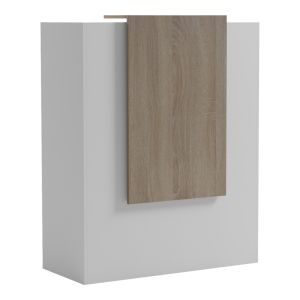 Рецепция Zowel с LED бяло - sonoma 90x40x110см
