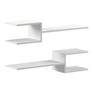 Wall shelf Sumpa 2 pcs. white 65x20x18 cm