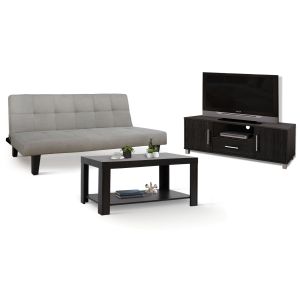 Student set of 3 pieces sofa - TV cabinet - coffee table HM11137
