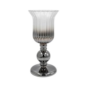 Glass vase FL1320 silver color 16X35CM