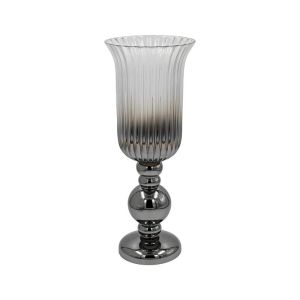 Glass vase FL1320 silver color 18X48CM