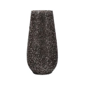 Glass vase Mosaic gray color 18X36CM