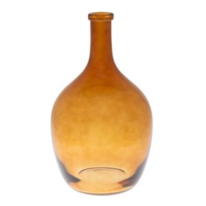Amber glass vase D23X40CM