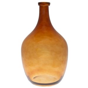 Amber glass vase D32X52 cm