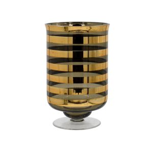 Glass decorative vase FL1321 gold color 13X20CM