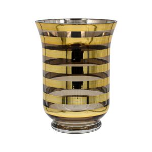Glass decorative vase FL1420 gold color 15X20CM