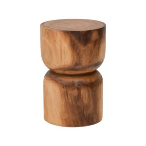 Lopen stool made of soarwood in natural color, dimensions 35x45 cm