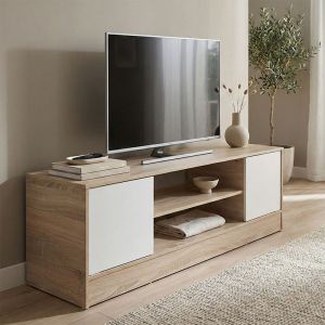TV cabinet Sasa, Sonoma-white color, 120x35x41.5 cm