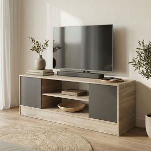 TV cabinet Sasa, sonoma-anthracite color, 120x35x41.5 cm