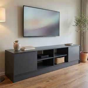 TV cabinet Tivia, sonoma-anthracite color, 180x35x41.5 cm