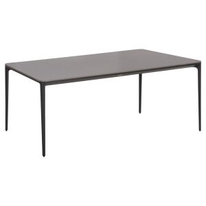 Dining table Stad HM6557.01 gray aluminum frame and sintered stone top 180X90X75HCM.