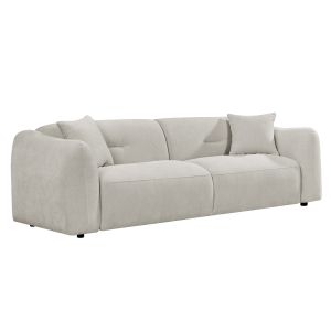 Three-seater sofa Junoa HM3333.02 ecru fabric 228X89X74WCM.