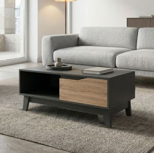 Judas coffee table in anthracite-sonoma 90x45x38.5 cm