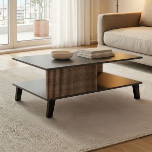 Coffee table Tuscany, sonoma-anthracite color, 83x54x34cm
