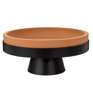 Black metal tray with felt 28X13X13 cm