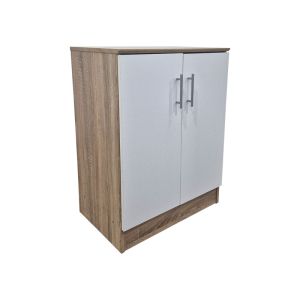 Шкаф за обувки за 6 чифта обувки Souken бяло-сонома 60x40x80см