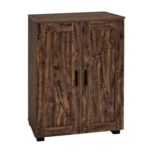 Шкаф за обувки с колелца Cubo с 4 рафта, цвят кафяв дъб 60X33X84СМ