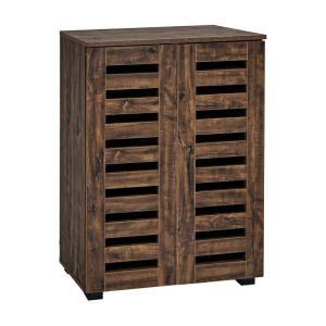 Шкаф за обувки с колелца Vento с 4 рафта, цвят кафяв дъб 60X33X87СМ