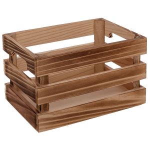Natural wood crate 24X16X14CM