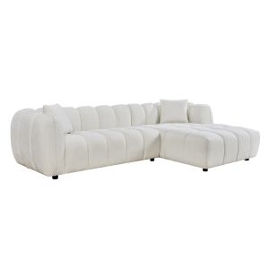 Corner sofa (right) Lykke HM3326.02R ecru fabric 280X89-165X70ВСМ.