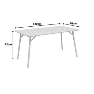 Moraja Deraby I set of 5 pieces, black metal, 140x80x72cm