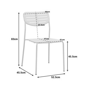Moraja Deraby I set of 5 pieces, black metal, 140x80x72cm