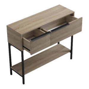 Nordic конзола в цвят sonoma black 90x29.5x76см