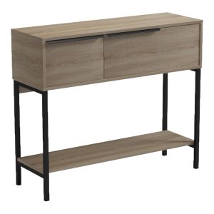 Nordic конзола в цвят sonoma black 90x29.5x76см