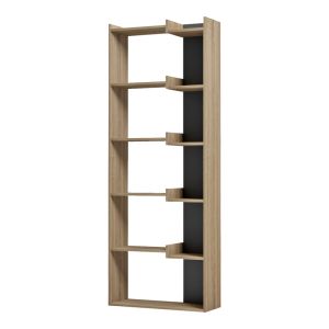 Corpus Sonoma bookcase - anthracite 61x22x162 cm