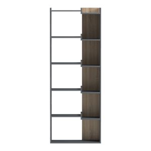 Corpus bookcase anthracite-sonoma 61x22x162 cm