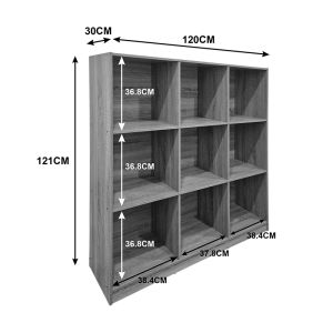 Gridea bookcase white 119.5x30x121cm