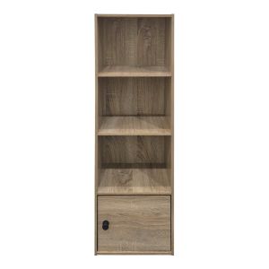 Lenobia bookcase with Sonoma column and cabinet 30.5x24x95cm