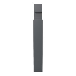 Bookcase Manco anthracite 122x25.5x188cm